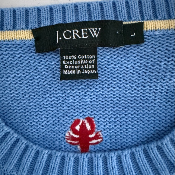 Blue JCrew Lobster sz L - Picture 2 of 6